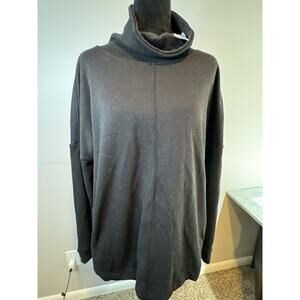 Workshop Republic Clothing Long Sleeve Sweater Black Mock Turtle Neck Sz M NWT